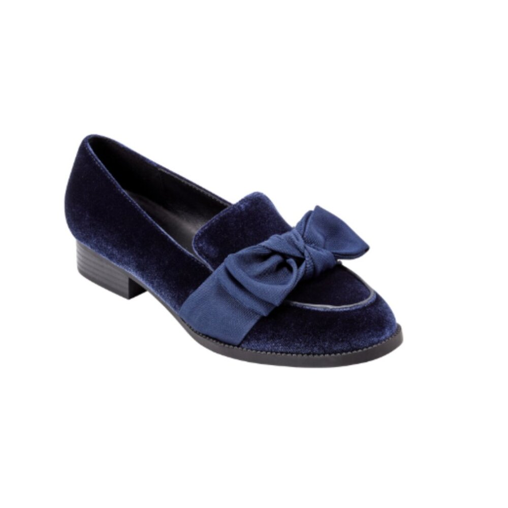Bandolino Bow Loafer in dark blue NWT
